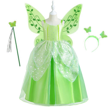 Película Peter Pan & Wendy Tinker Bell Cosplay Disfraz Vestido Halloween Carnaval Fiesta Niñas Disfraz Traje